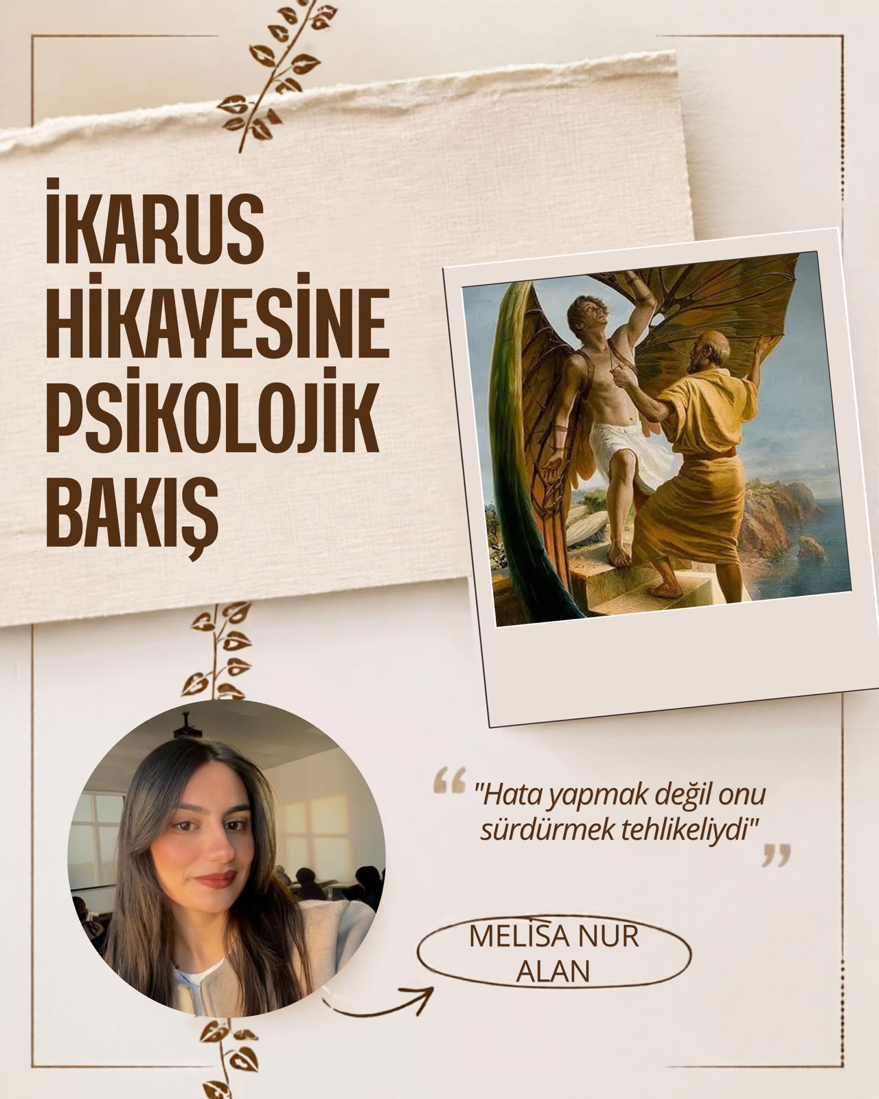 Aylık Yazı: İkarus Hikayesine Psikolojik Bakış